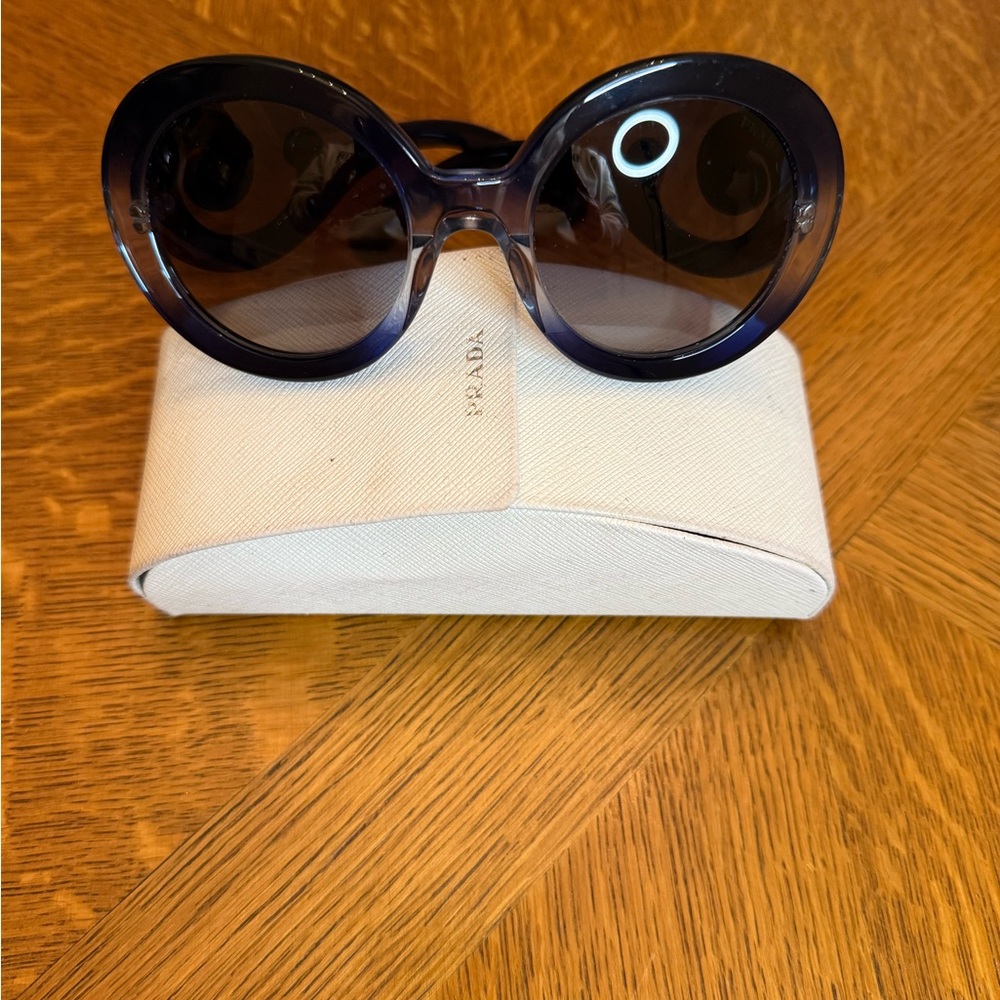 Prada Women's Dark Blue Sunglasses